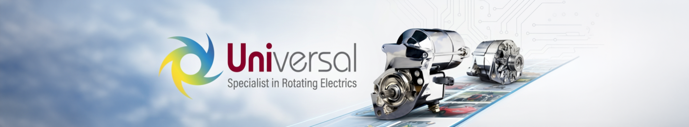 Universal Rotating Components. Alternators and Starters